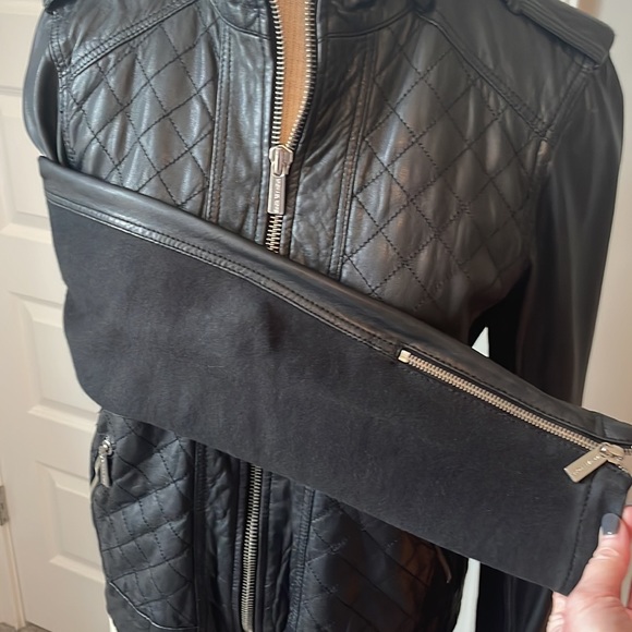 Michael Michael Kors vintage quilted leather jacket size large - Picture 6 of 12